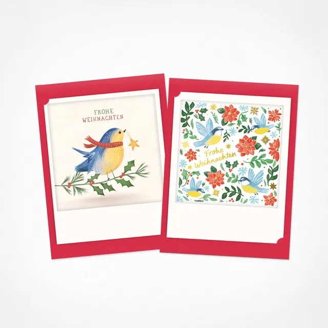pickmotion-weihnachtszauber-2er-kleine-klappkarten-set-10x13-5-cm image 1