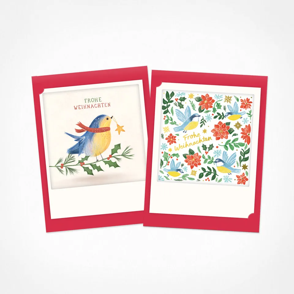 pickmotion-weihnachtszauber-2er-kleine-klappkarten-set-10x13-5-cm image 1