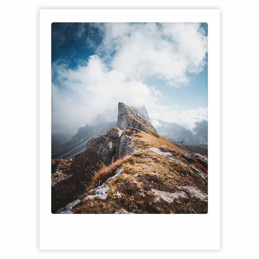 pickmotion-art-poster-mystic-mountain-mit-echtglas-rahmen image 1