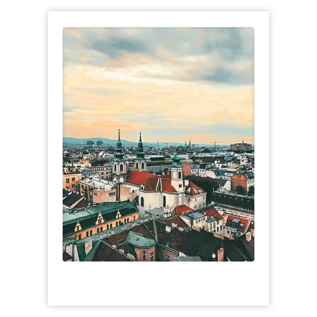 pickmotion-blick-ber-die-stadt-art-poster-mit-echtglas-rahmen image 1