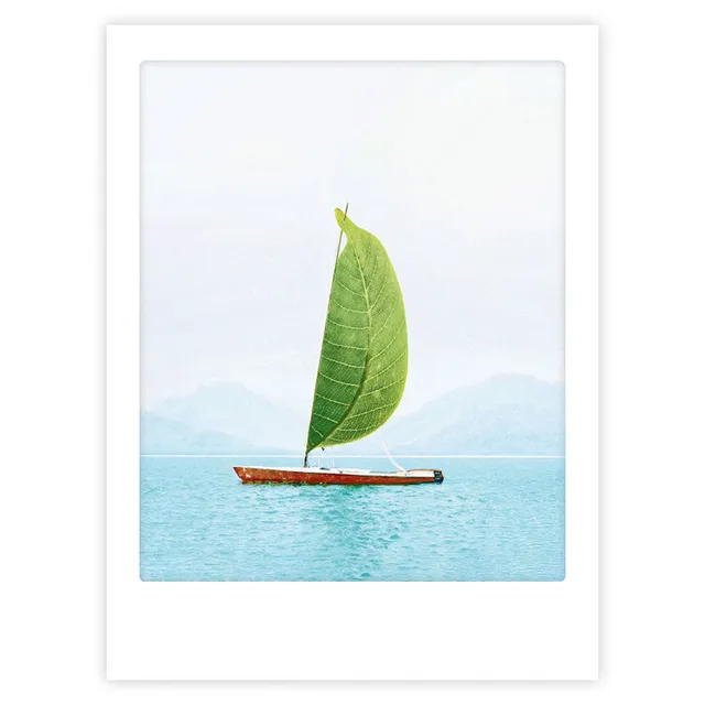 pickmotion-art-poster-sail-away-with-me-mit-echtglas-rahmen image 1