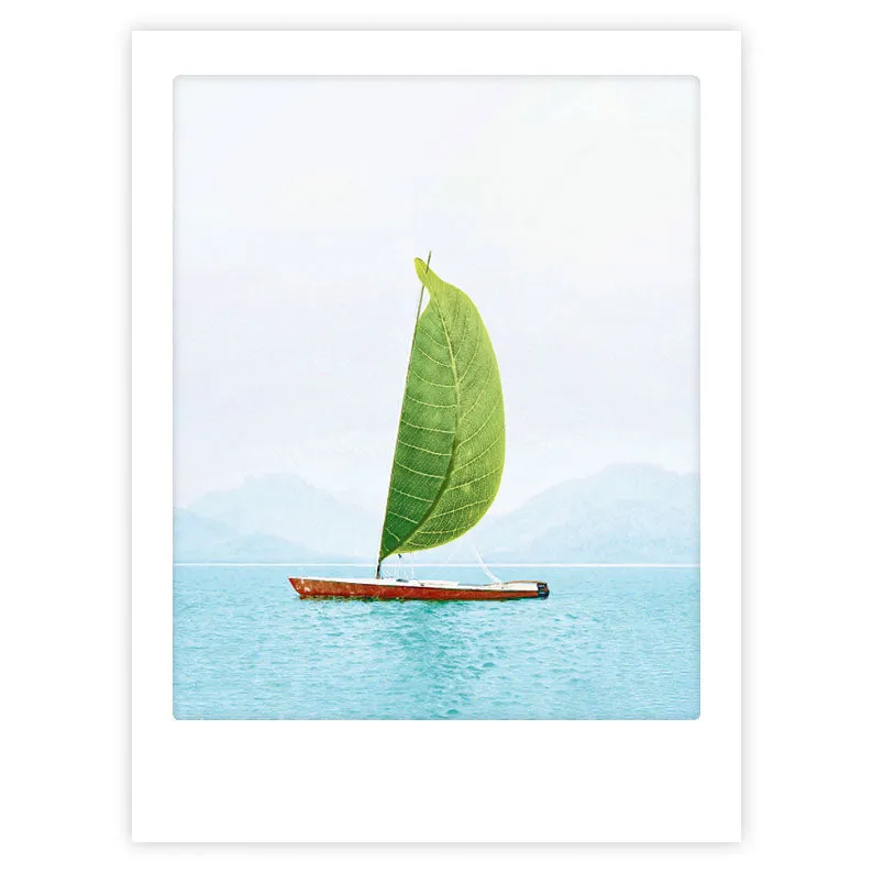 pickmotion-art-poster-sail-away-with-me-mit-echtglas-rahmen image 1
