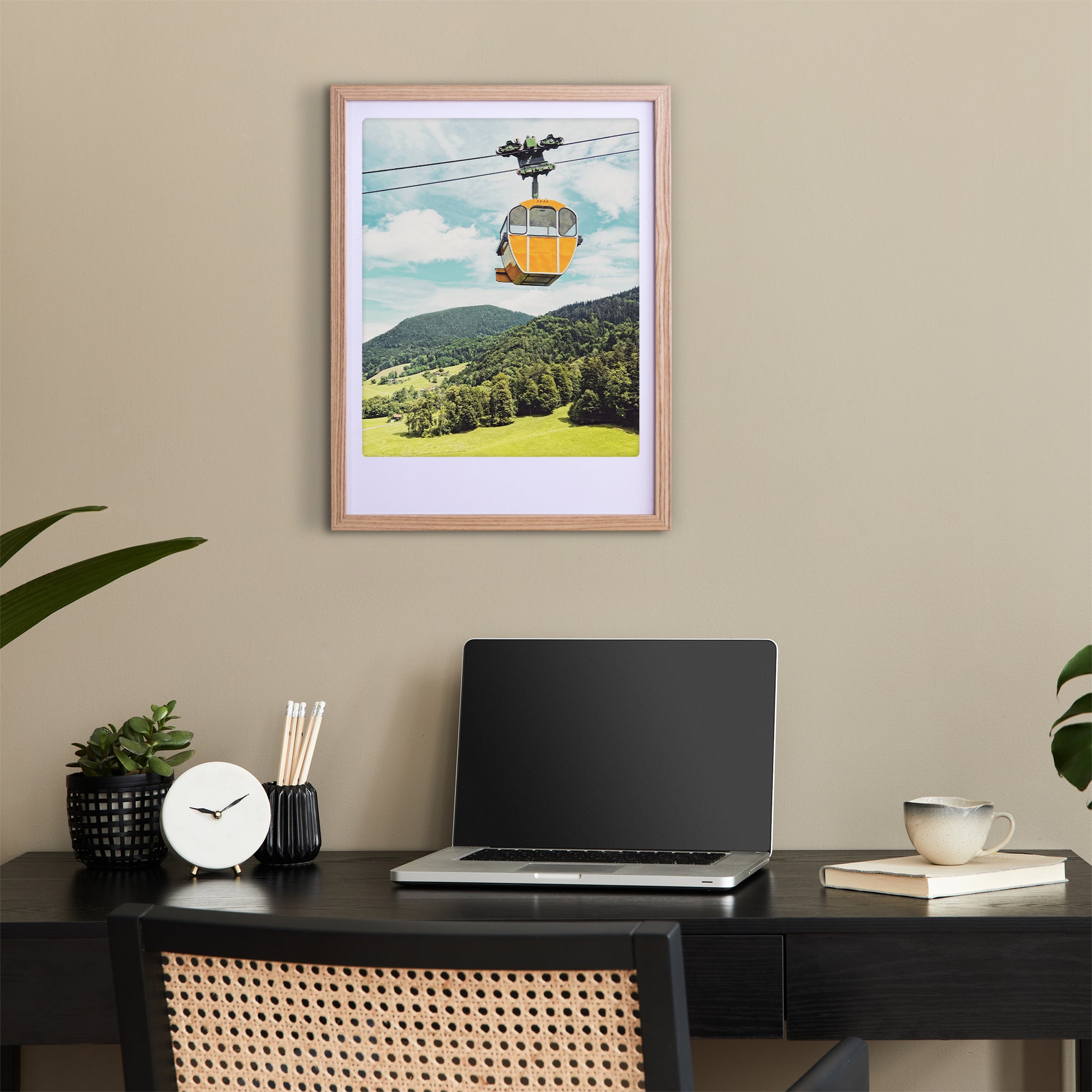 pickmotion-art-poster-gondola-into-the-mountains-wandposter-berge image 2