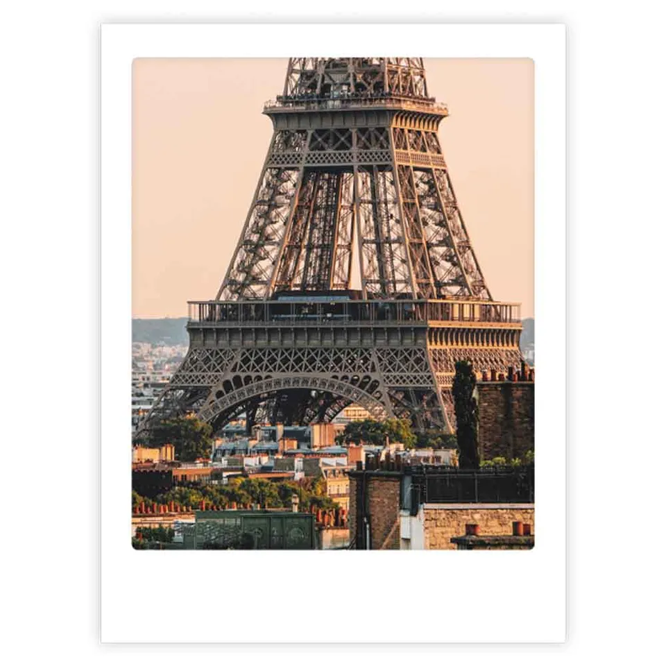 pickmotion-art-poster-eiffel-tower-wandbild-mit-echtglas-rahmen image 1