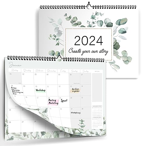 gr-tz-verlag-monatskalender-2024-wandkalender-a4-quer-floral image 8