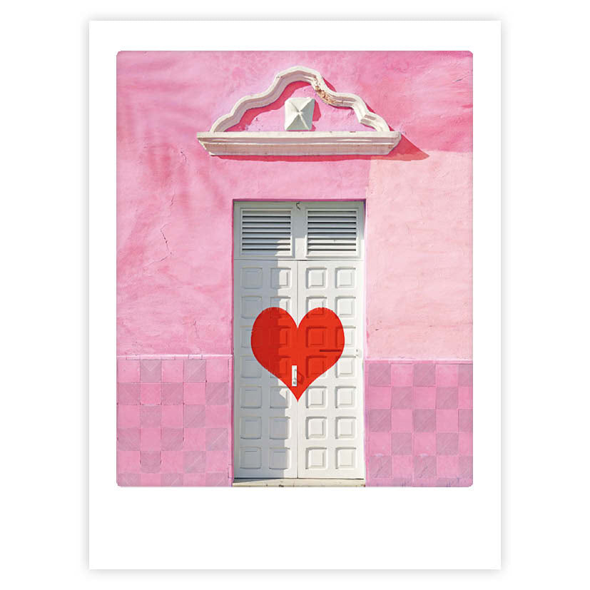 pickmotion-art-poster-love-is-where-the-heart-is-mit-echtglas-rahmen image 1