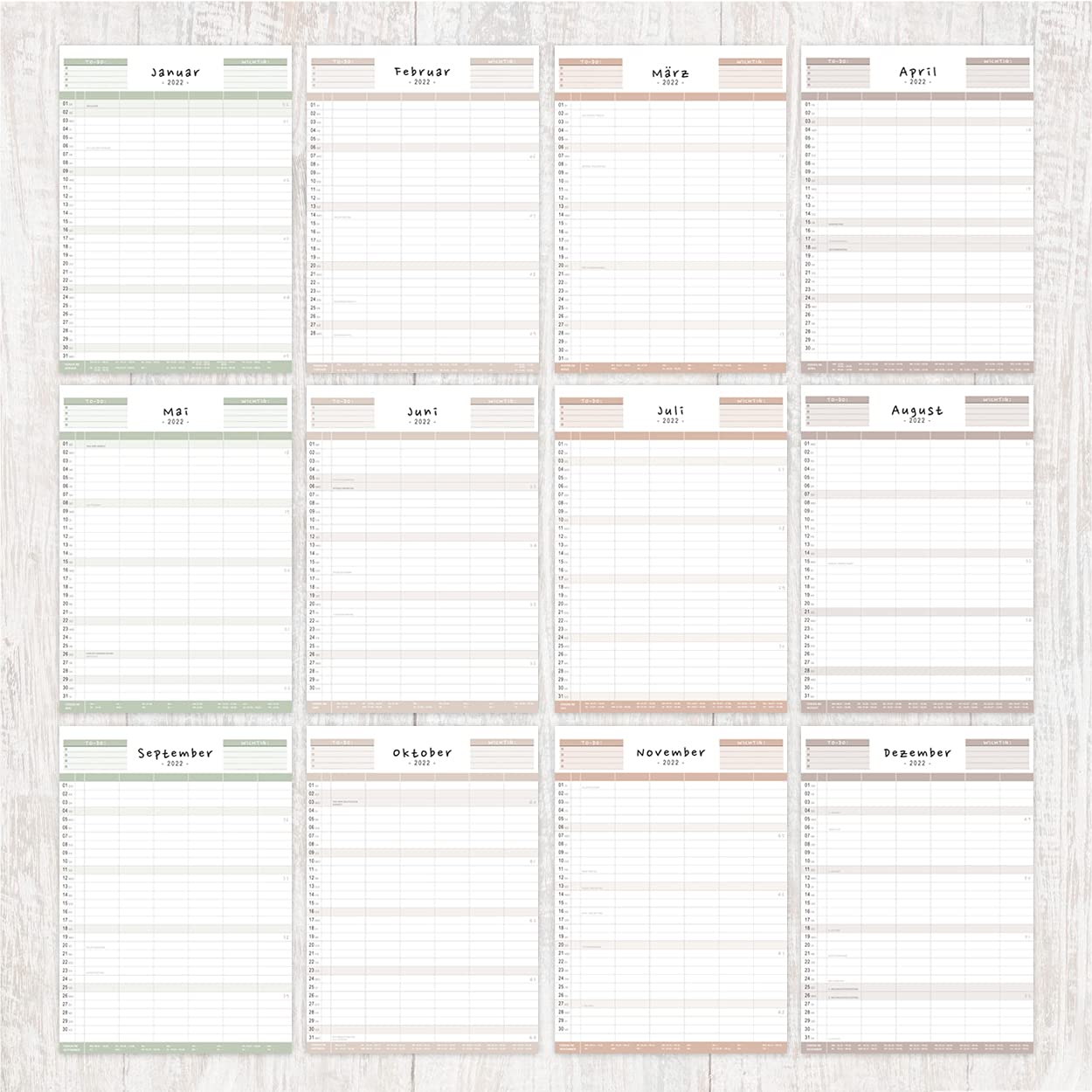 gr-tz-verlag-familienplaner-wandkalender-a4-mit-5-spalten-180-stickern image 6