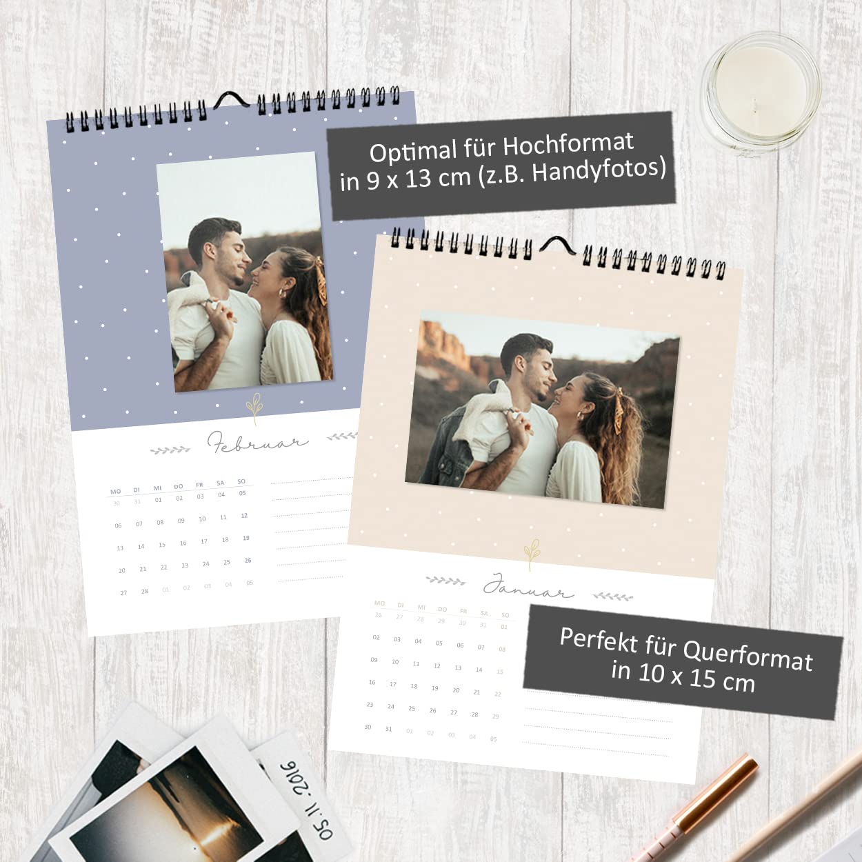 gr-tz-verlag-fotokalender-2023-blattgold-a4-wandkalender-zum-selbstgestalten image 2