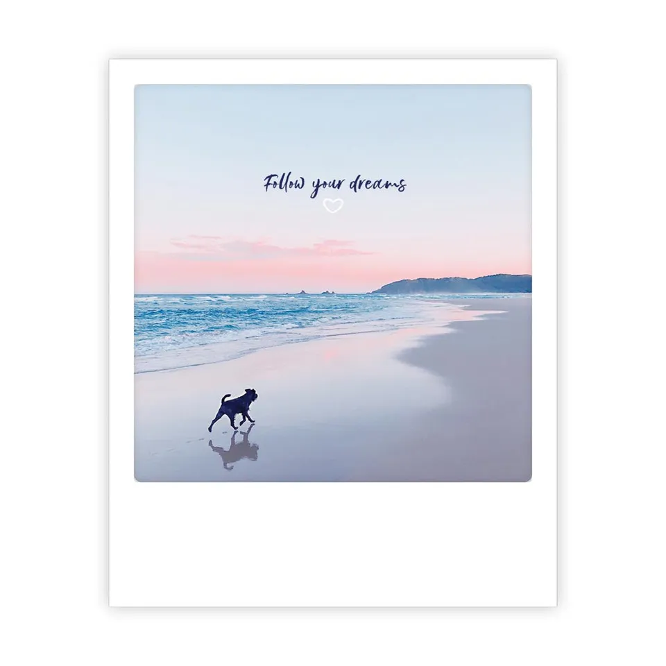 pickmotion-postkarte-follow-your-dreams-sofortbild-stil image 1