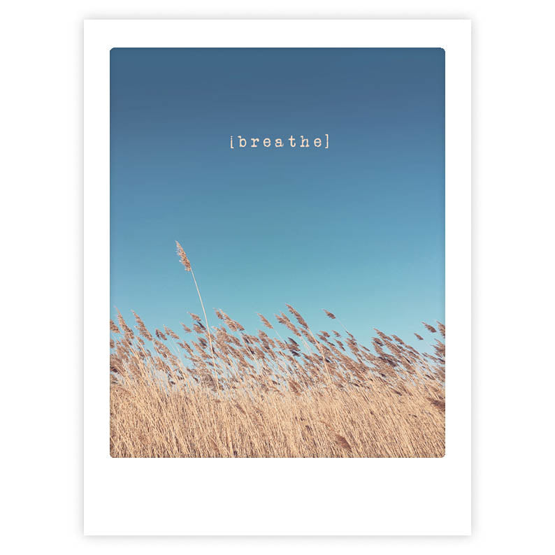 pickmotion-art-poster-breathe-mit-echtglas-rahmen image 1