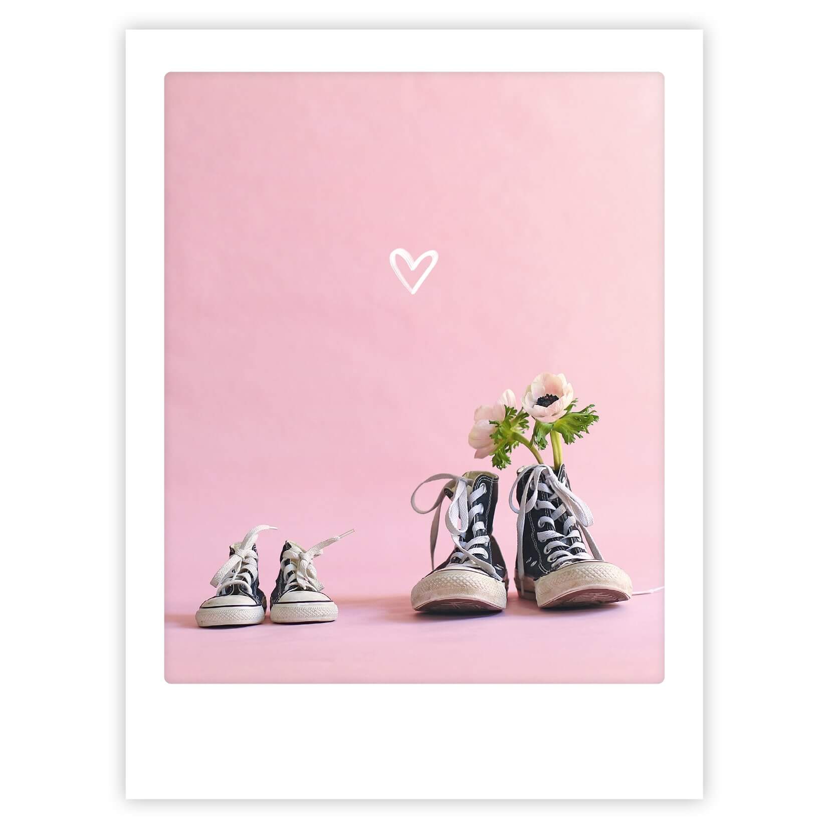 pickmotion-art-poster-mini-and-me-mit-echtglas-rahmen image 1