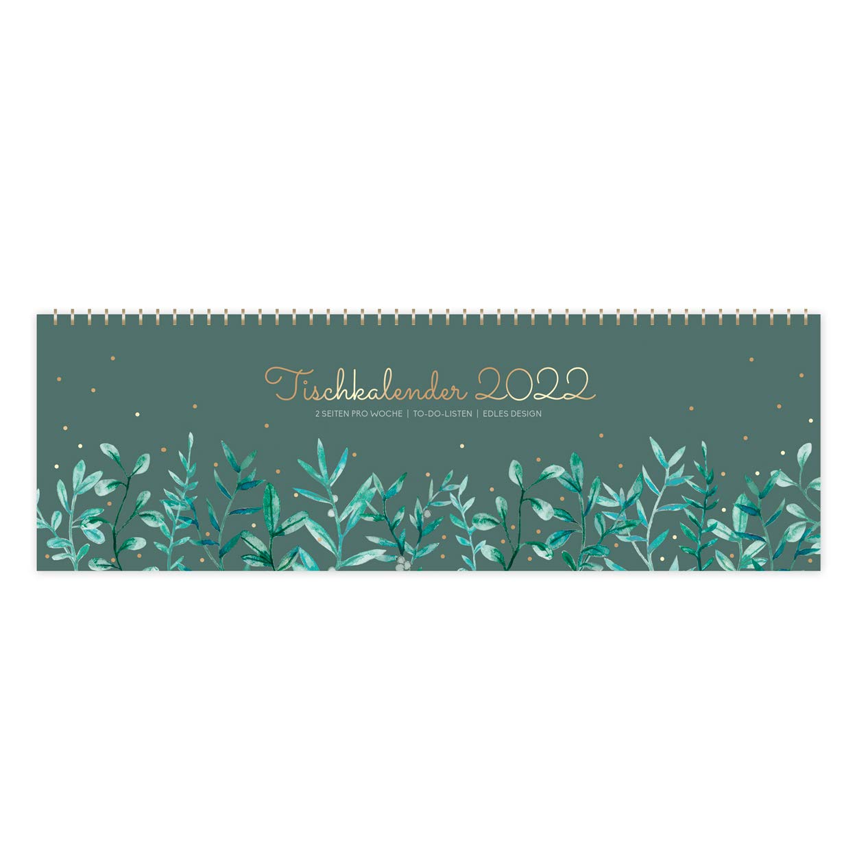 gr-tz-verlag-tischkalender-wochenplaner-querformat-32-x-10-5-cm-mit-goldfolie image 1