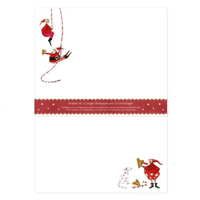 gr-tz-verlag-briefpapier-set-wichtel-an-schn-ren-din-a4-mit-umschl-gen image 1