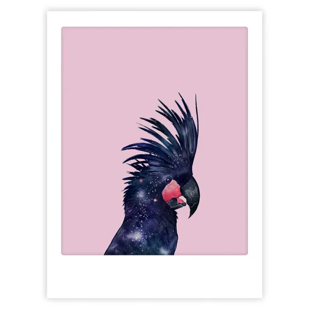 pickmotion-universe-parrot-ise-art-poster-mit-echtglas-rahmen image 1