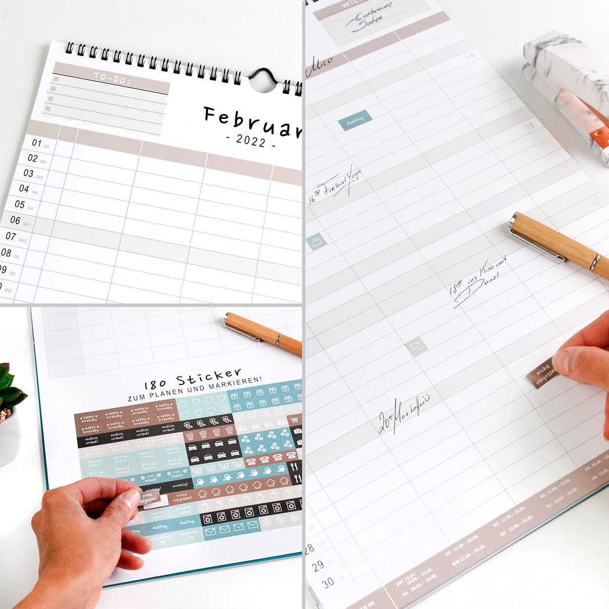 gr-tz-verlag-familienplaner-5-spalten-din-a3-xl-wandkalender-mit-stickern image 2