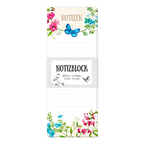 gr-tz-verlag-magnet-notizblock-blumenranken-einkaufsliste-liniert-8-x-21-cm-60-b image 2