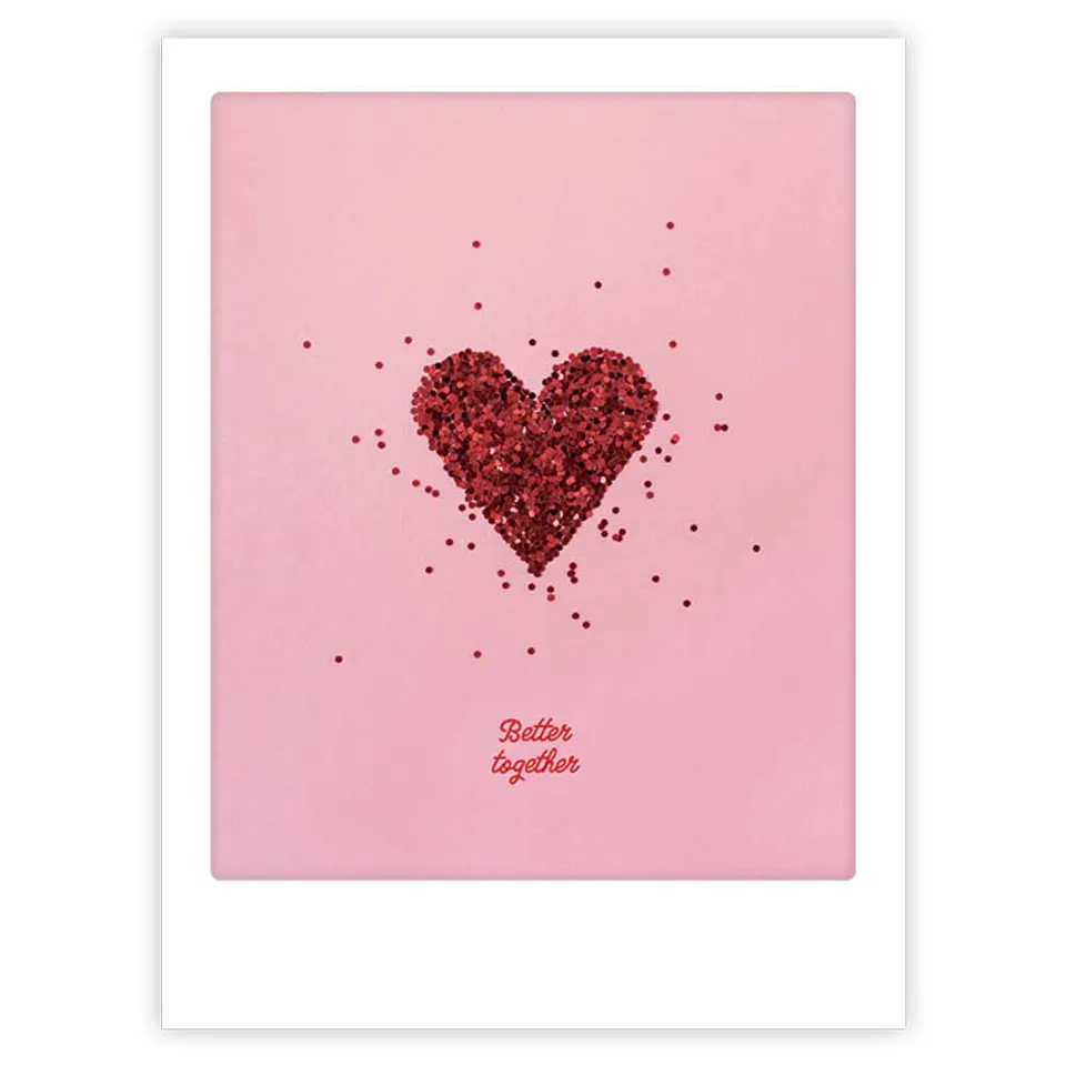 pickmotion-better-together-art-poster-mit-echtglas-rahmen image 1