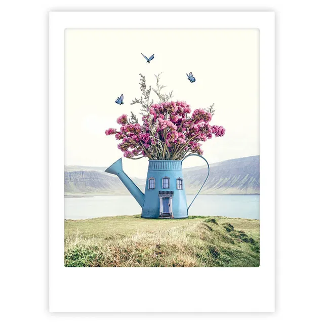 pickmotion-flower-fantasy-art-poster-mit-echtglas-rahmen image 1