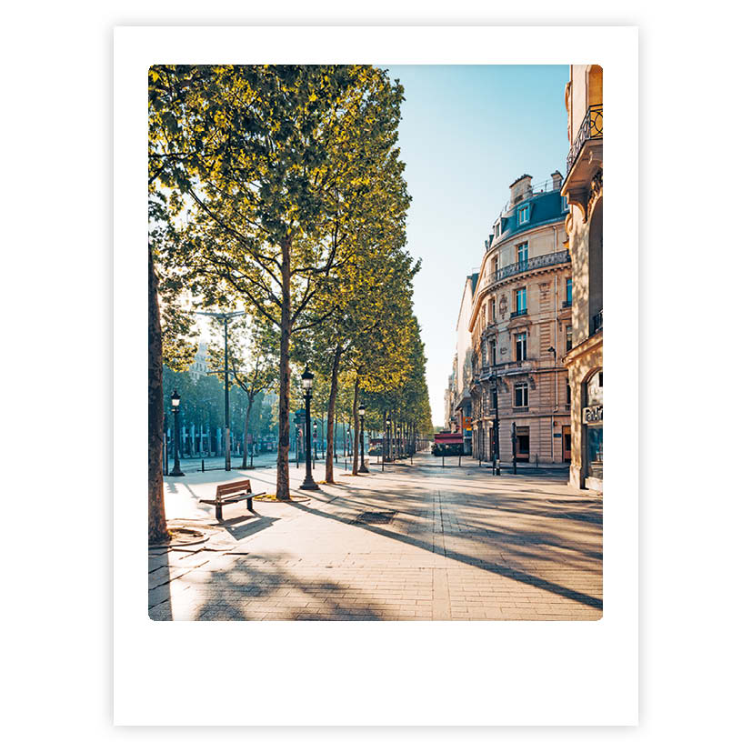 pickmotion-art-poster-a-sunny-day-in-paris-mit-echtglas-rahmen image 1