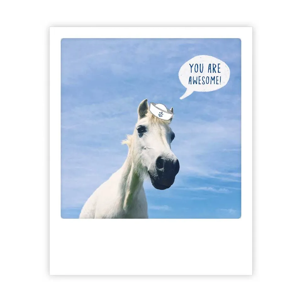 pickmotion-you-are-awesome-postkarte-im-sofortbild-stil image 1