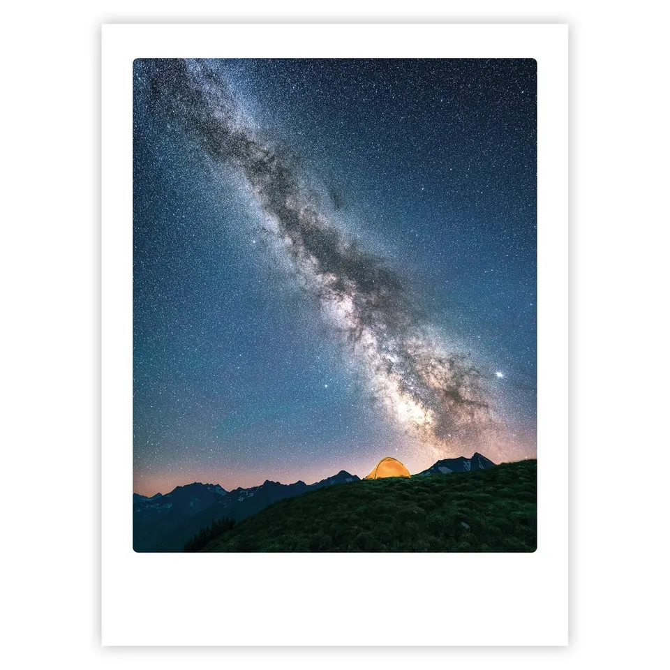 pickmotion-i-can-see-the-stars-art-poster-mit-echtglas-rahmen image 1