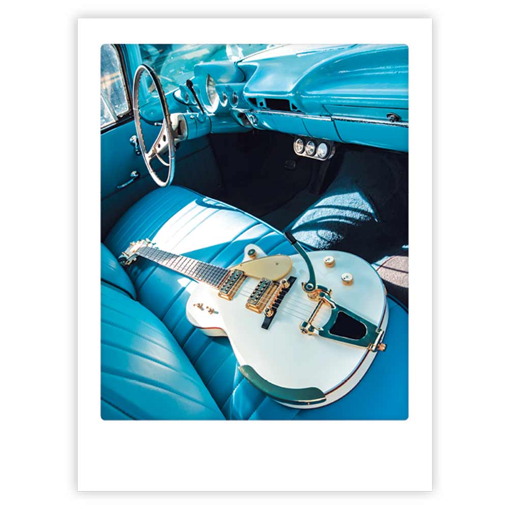 pickmotion-art-poster-music-in-the-car-wandposter-mit-echtglas-rahmen-option image 1