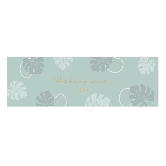 gr-tz-verlag-wochenplaner-tischkalender-quer-bl-tter-mit-goldfolie image 1