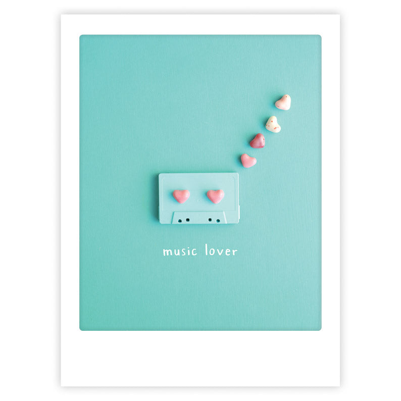 pickmotion-art-poster-music-lover-wandbild-mit-echtglas-rahmen image 1