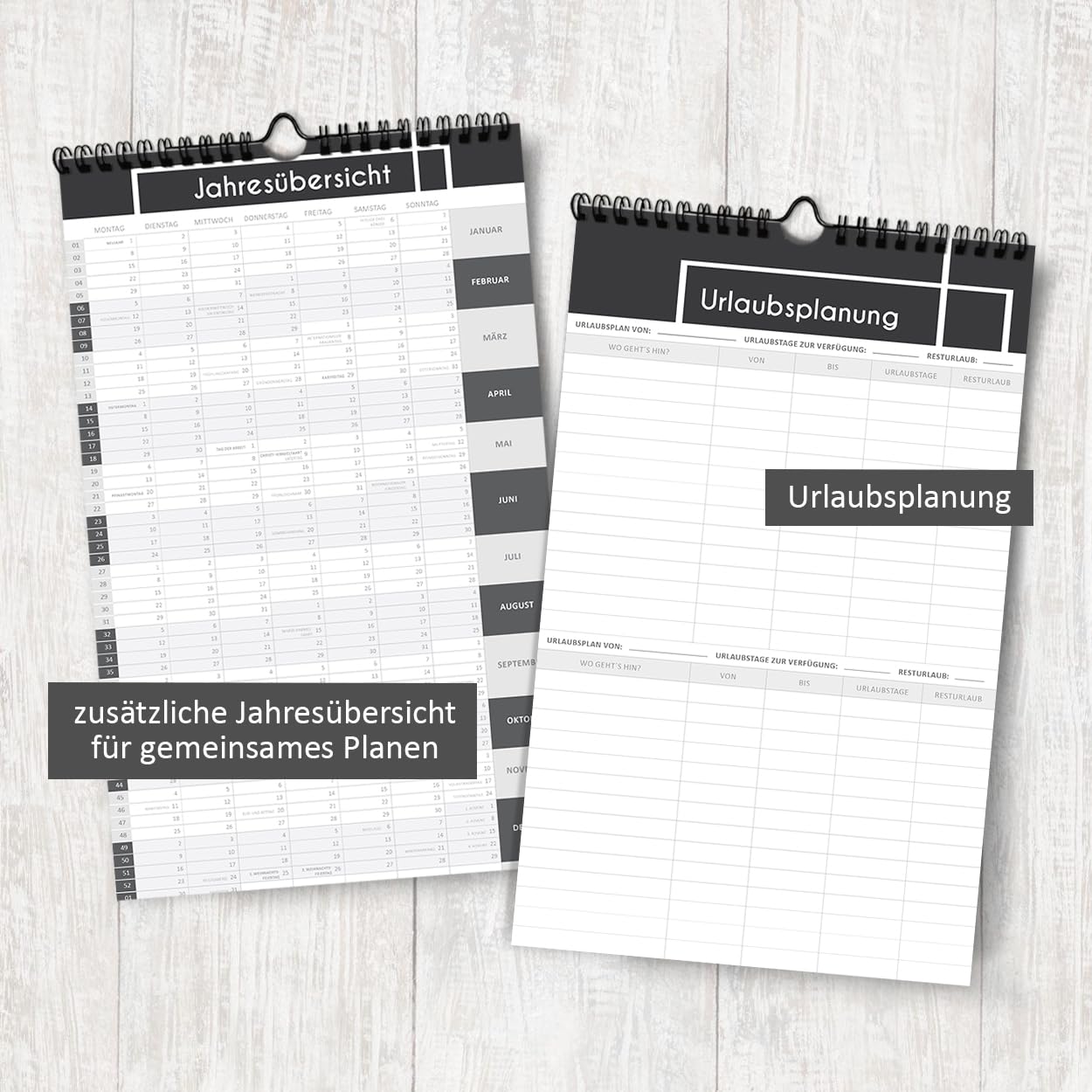 gr-tz-verlag-paarplaner-wandkalender-2024-mit-3-spalten-19-x-32-cm-schwarz-wei-e image 5