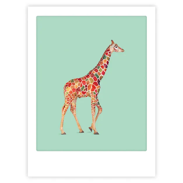 pickmotion-art-poster-giraffe-walking image 1