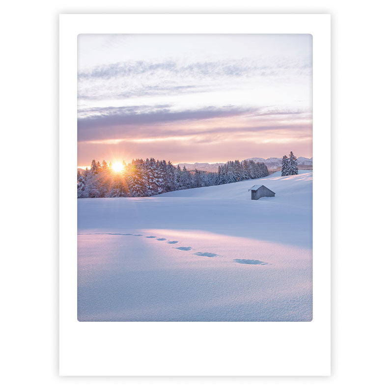 pickmotion-winter-time-art-poster-mit-echtglas-rahmen image 1