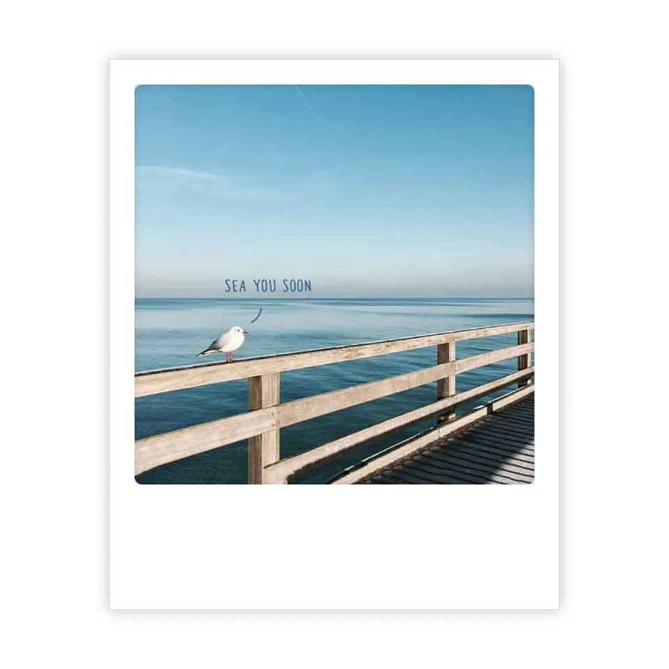pickmotion-sea-you-soon-postkarte-sofortbild-stil image 1