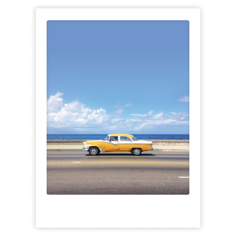 pickmotion-life-is-a-highway-art-poster-mit-echtglas-rahmen image 1