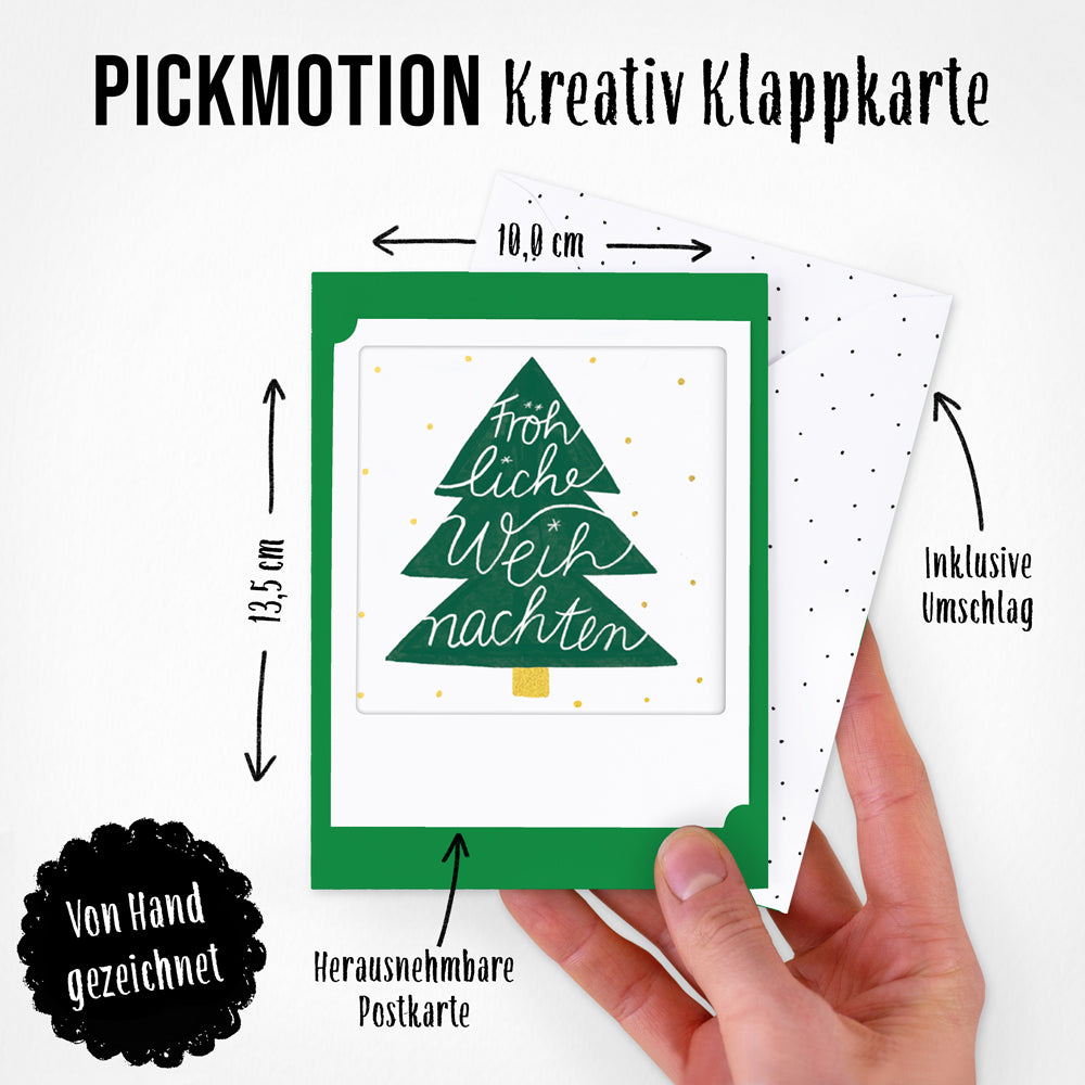 pickmotion-nordischer-weihnachtsgru-klappkarten-set-5-kleine-klappkarten image 4