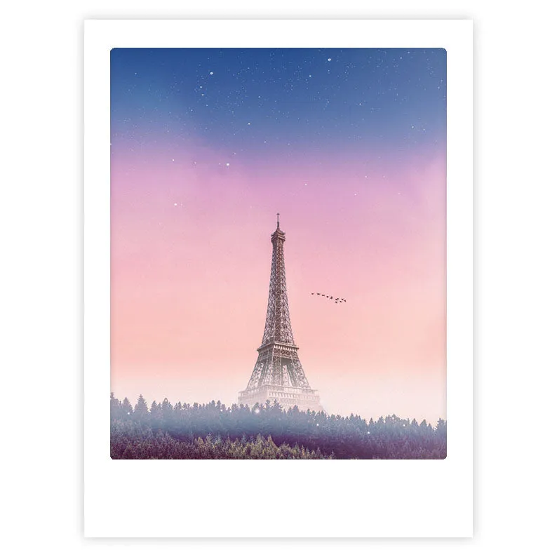 pickmotion-art-poster-magical-paris-mit-echtglas-rahmen image 1