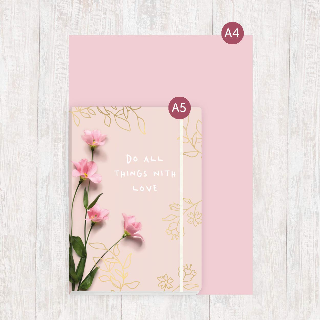 gr-tz-verlag-notizbuch-a5-blumen-dotted-176-seiten-softcover-mit-gummiband image 5