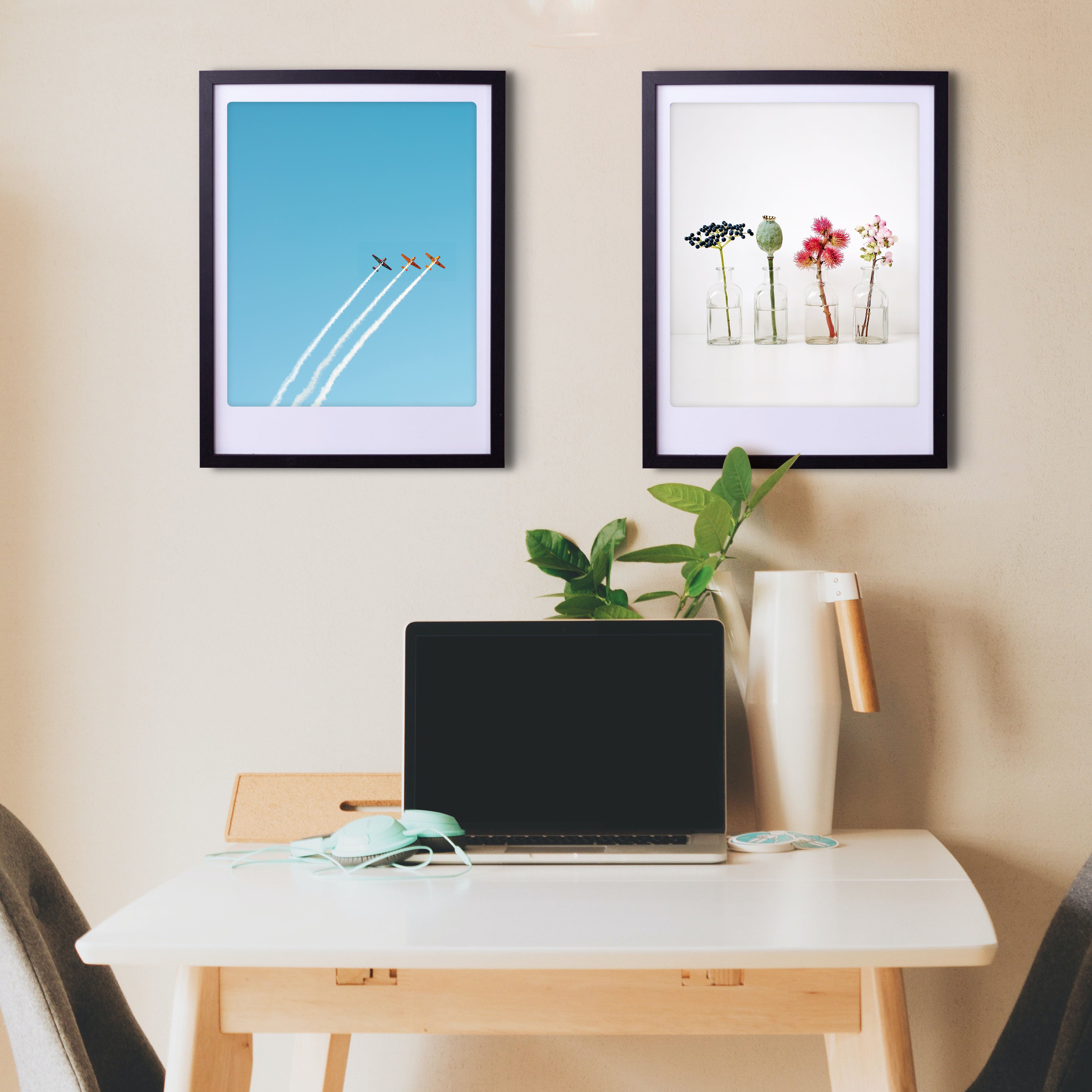 pickmotion-beautiful-blossoms-art-poster-mit-echtglas-rahmen image 2