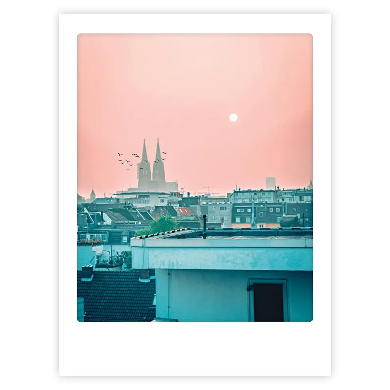 pickmotion-art-poster-pink-cologne-mit-echtglas-rahmen image 1