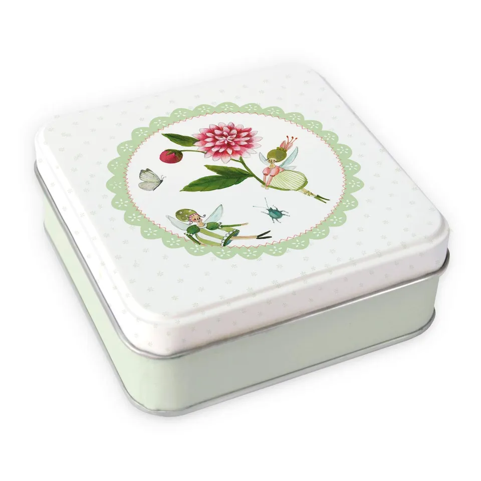 gr-tz-verlag-mini-geschenkbox-blumenelfen-schmuckdose-blech image 1