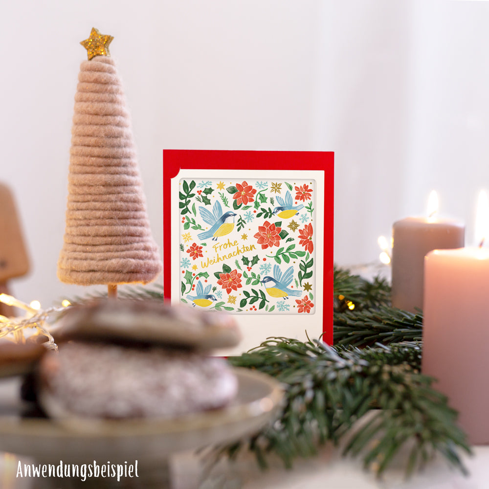 pickmotion-nordischer-weihnachtsgru-klappkarten-set-5-kleine-klappkarten image 2