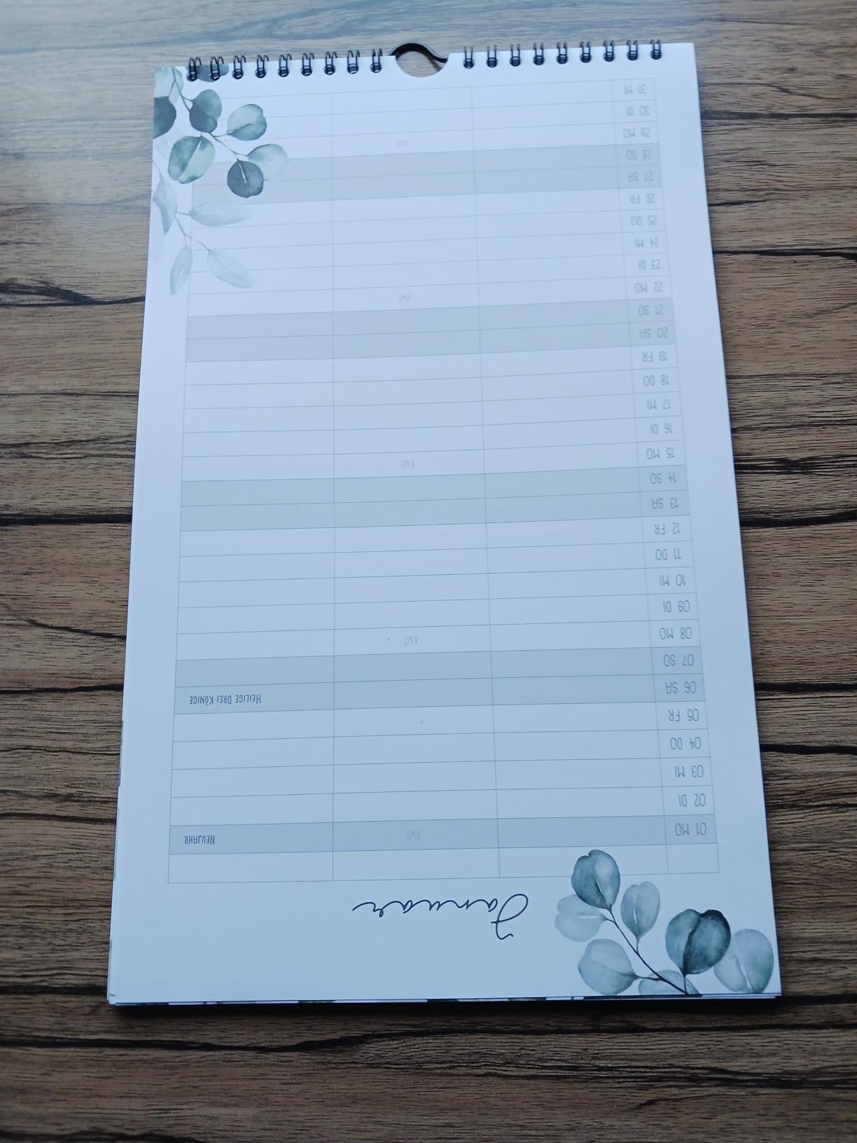 Praktischer Partnerkalender mit Stil