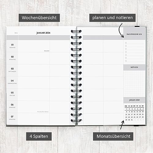 gr-tz-verlag-terminplaner-organizer-2024-a5-buchkalender-1-woche-2-seiten image 8