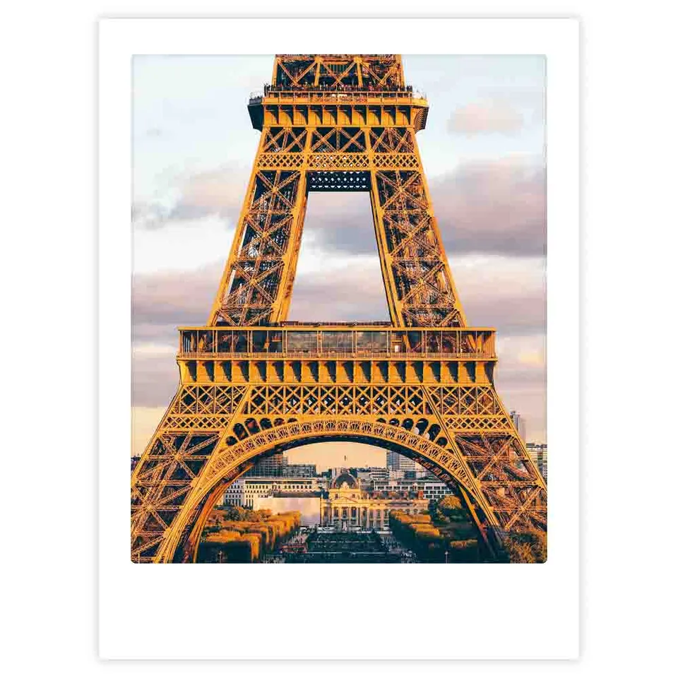 pickmotion-eiffel-tower-base-art-poster-mit-echtglas-rahmen image 1