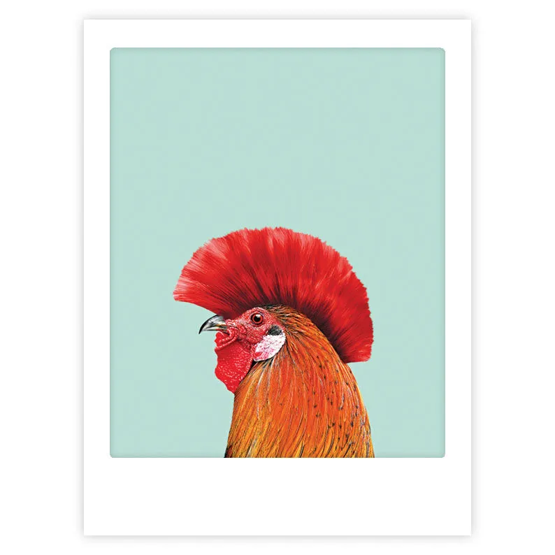 pickmotion-punk-chick-art-poster-mit-echtglas-rahmen image 1