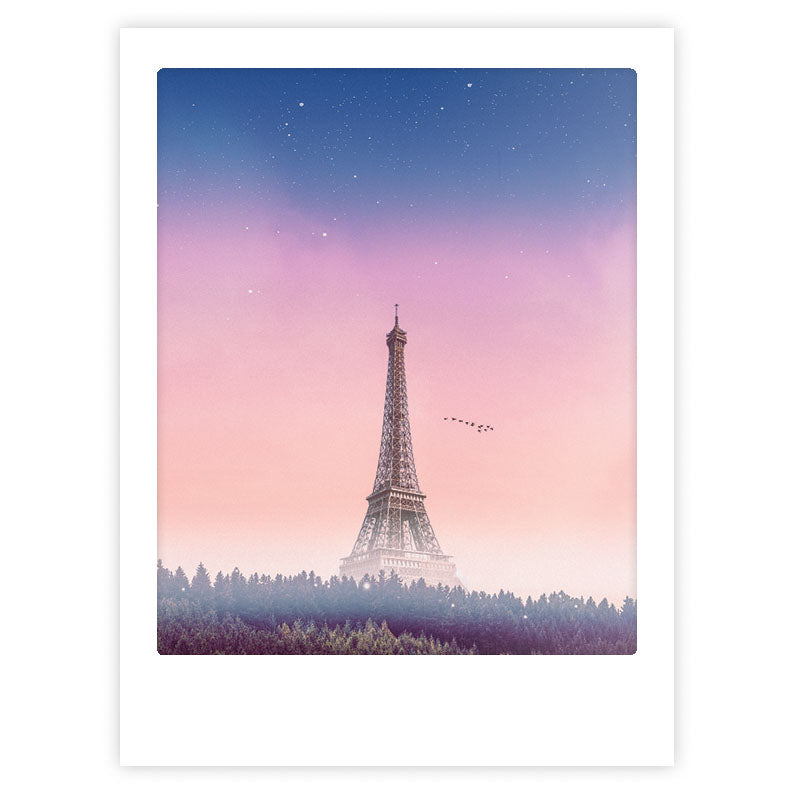 pickmotion-art-poster-magical-paris-mit-echtglas-rahmen image 1