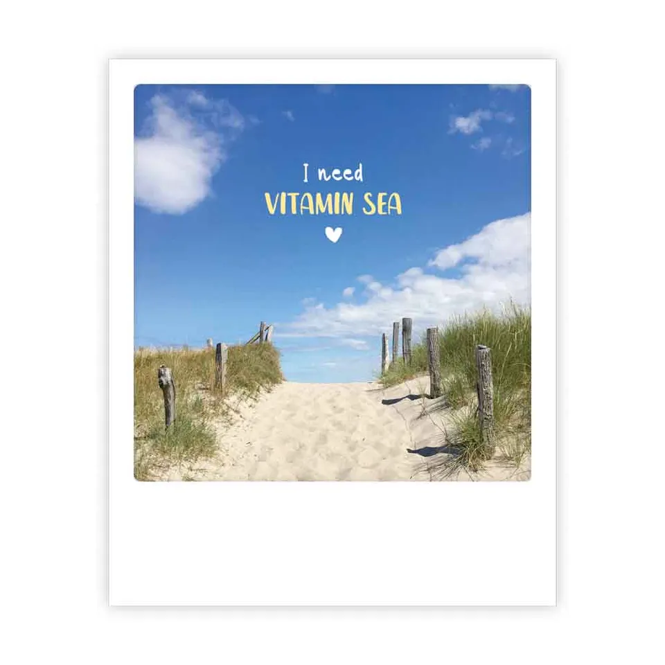pickmotion-postkarte-i-need-vitamin-sea-im-sofortbild-stil image 1