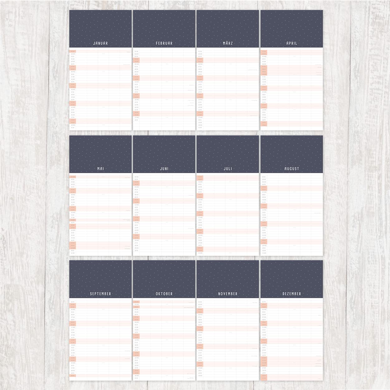 gr-tz-verlag-familienkalender-5-spalten-bastelkalender-22-x-43-cm-mit-fotoplatz image 6