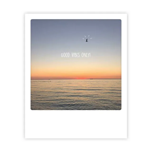 pickmotion-postkarte-good-vibes-only-ocean image 1