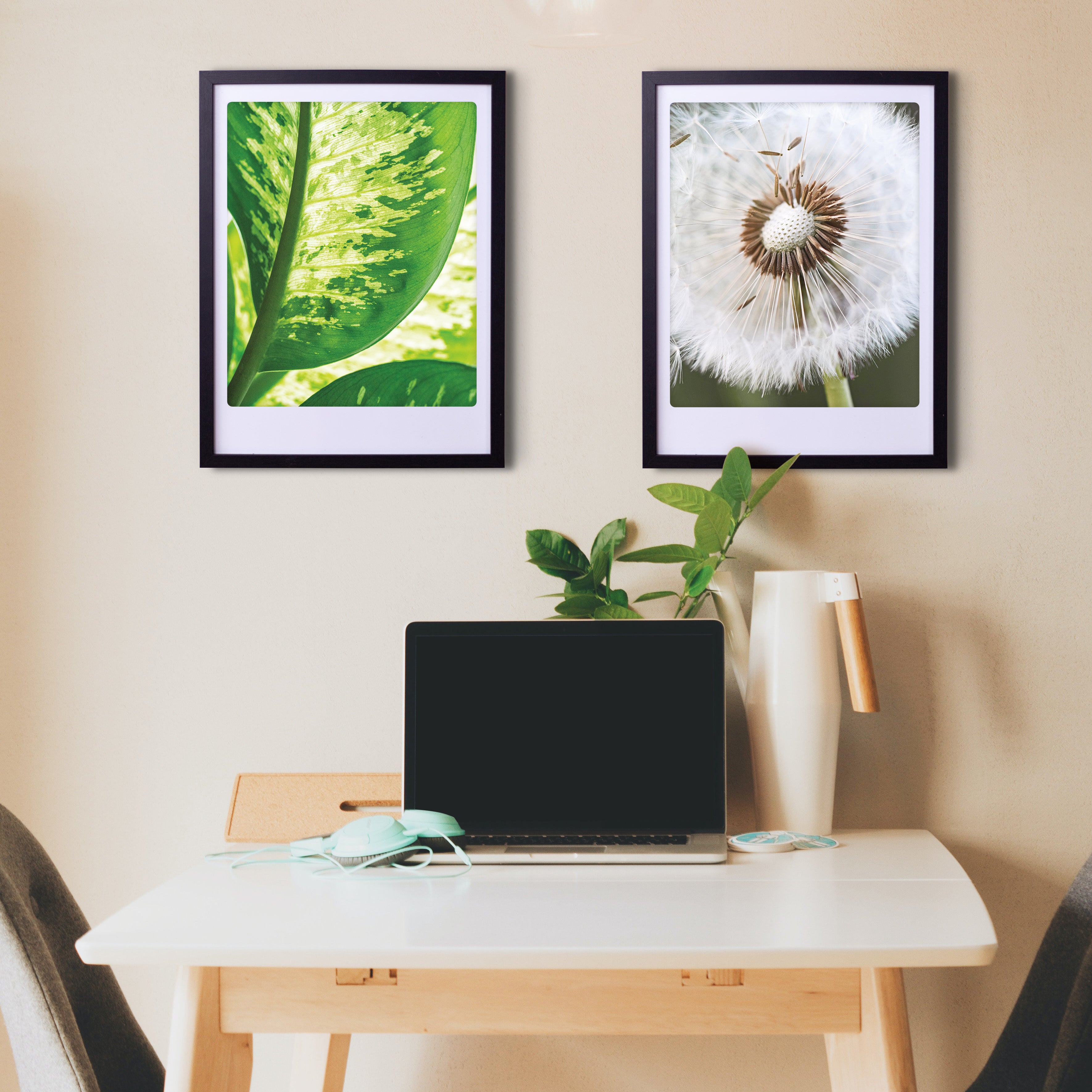 pickmotion-all-green-art-poster-mit-echtglas-rahmen image 2