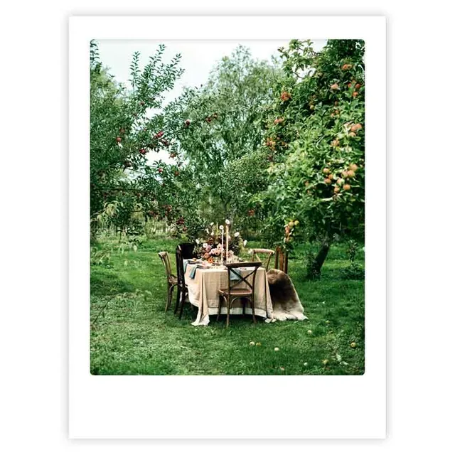 pickmotion-art-poster-garden-party-mit-echtglas-rahmen image 1